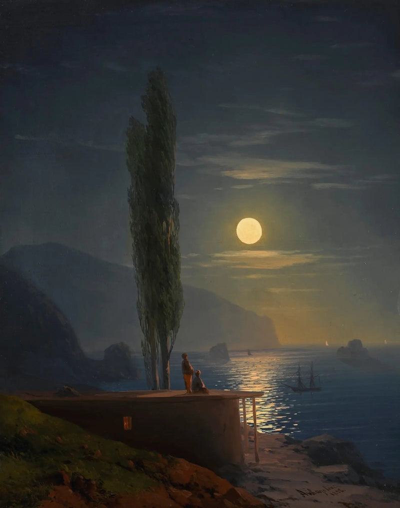 Personages aan een kust verlicht door de maan - Ivan Aïvazovski

Source:
Personnages sur une côte éclairée par la lune - Ivan Aïvazovski