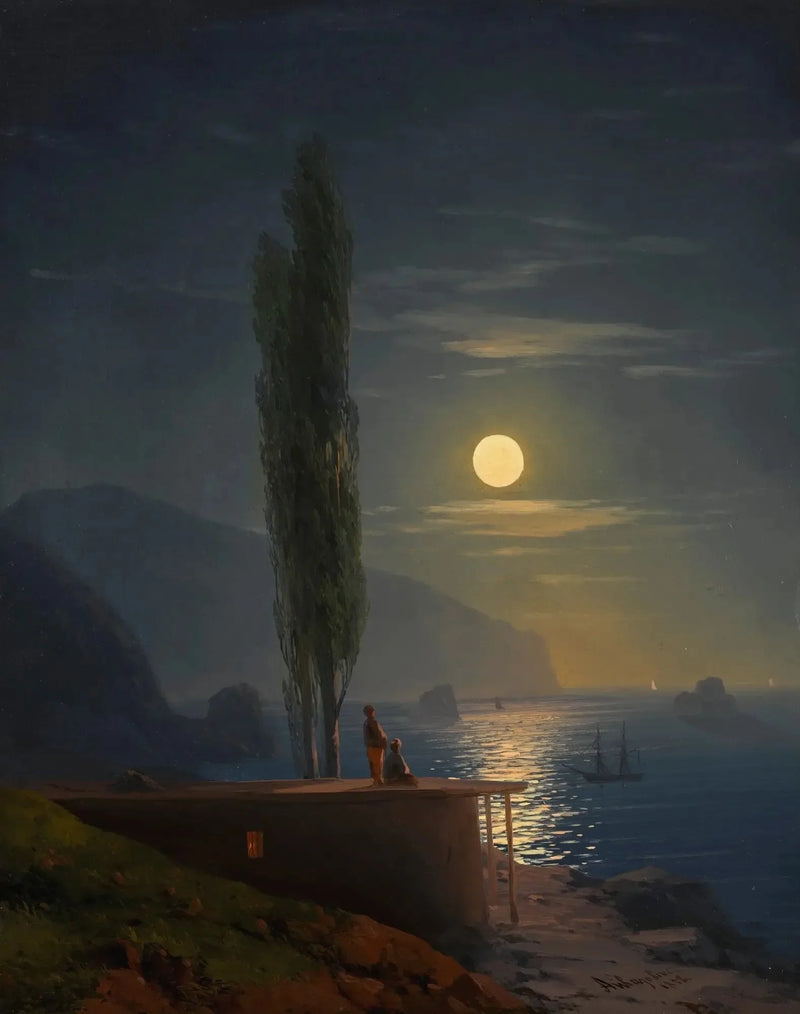Personages aan een kust verlicht door de maan - Ivan Aïvazovski

Source:
Personnages sur une côte éclairée par la lune - Ivan Aïvazovski