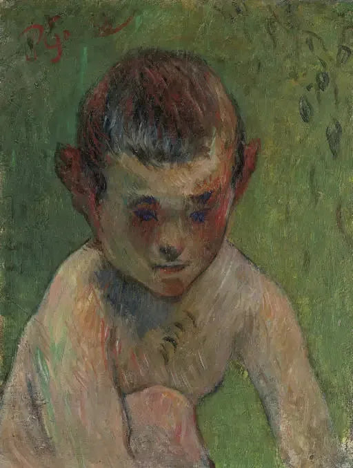 Kleine Bretonse zwemmer - Paul Gauguin