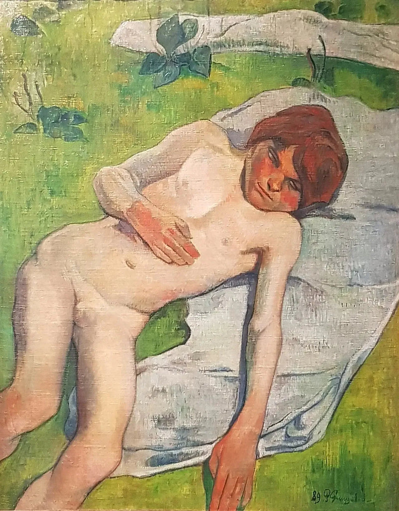 kleine Bretonse naakt - Paul Gauguin