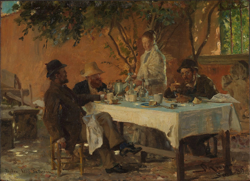 Ontbijt in Sora - Peder Severin Krøyer