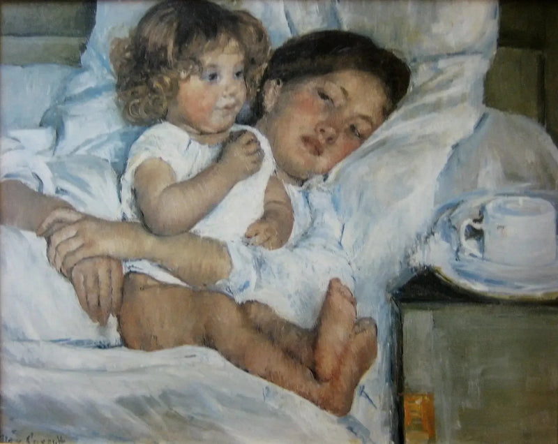Ontbijt op bed - Mary Cassatt