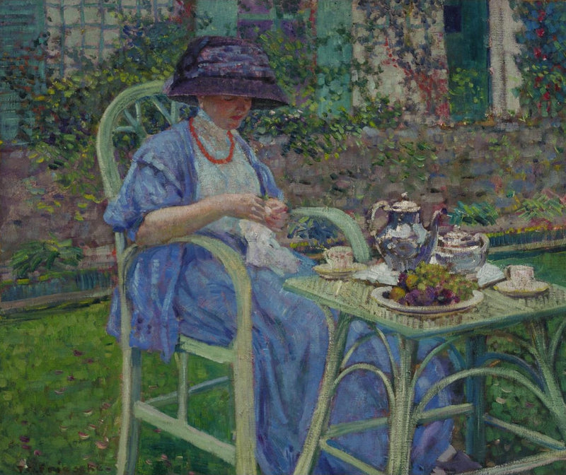 Ontbijt in de tuin - Frederick Carl Frieseke