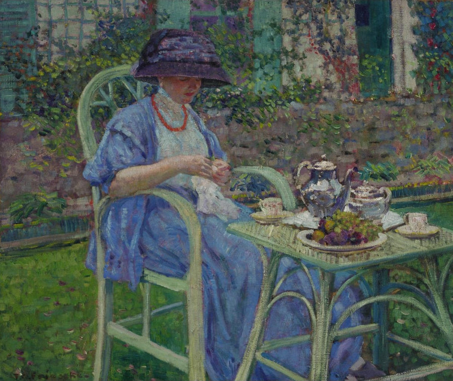 Ontbijt in de tuin - Frederick Carl Frieseke