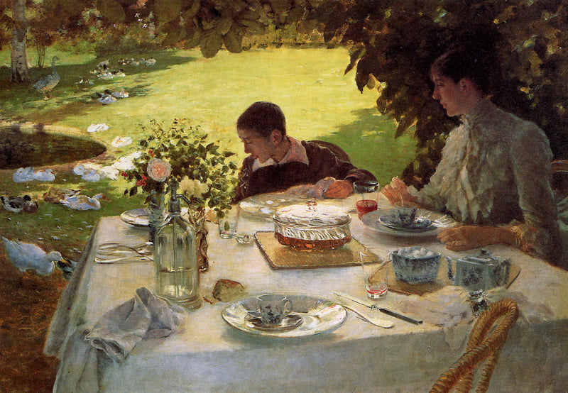 Ontbijt in de tuin - Giuseppe De Nittis