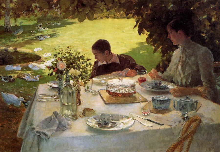 Ontbijt in de tuin - Giuseppe De Nittis