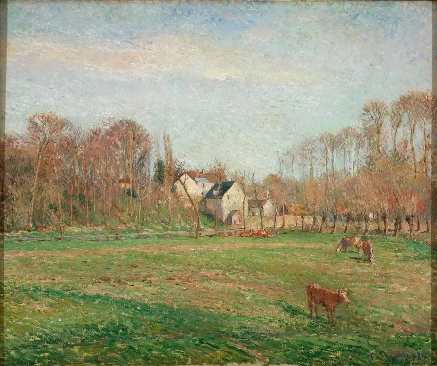 Petit-Moulin en prairie in Osny - Camille Pissarro