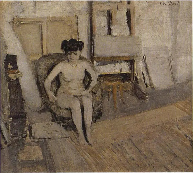Kleine zittende naakt - Édouard Vuillard