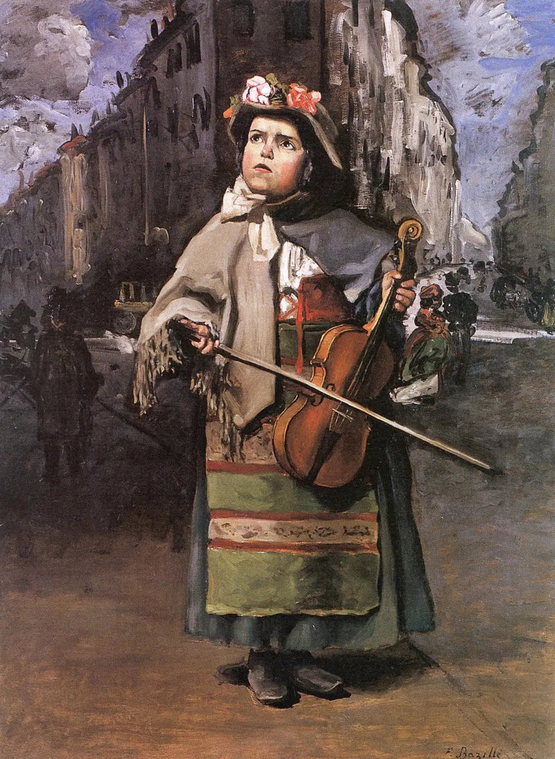 Kleine Italiaanse straatzangeres - Frédéric Bazille