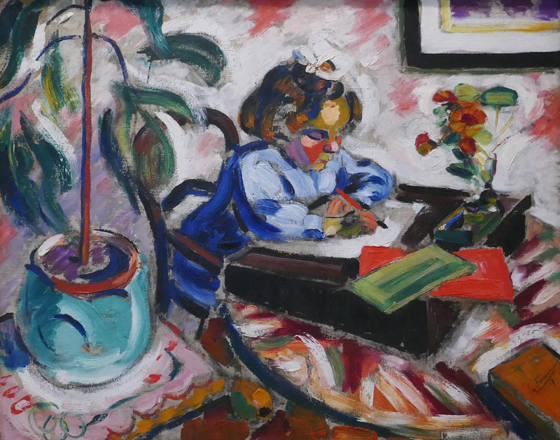 Kleine schoolmeisje - Henri Le Fauconnier