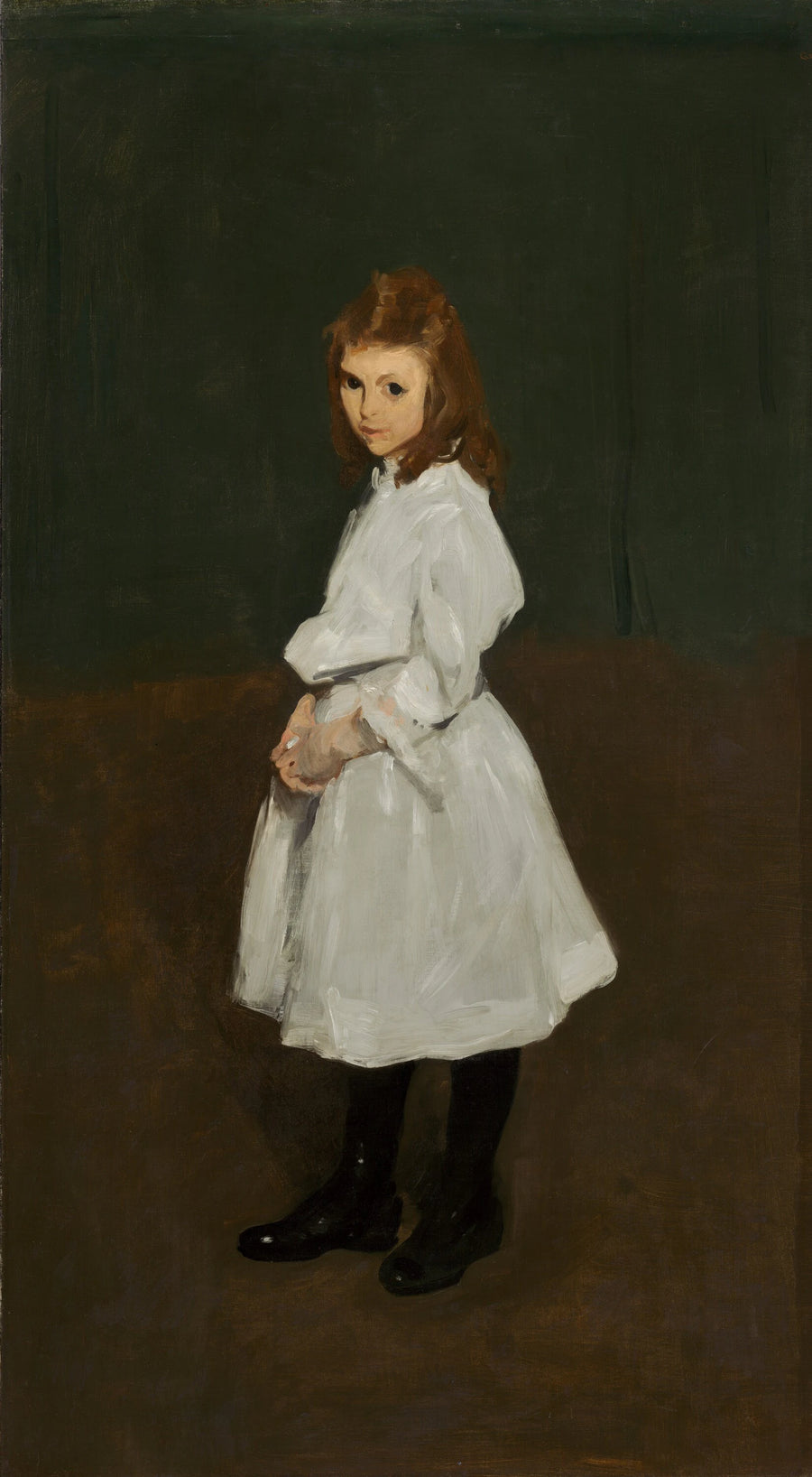 Petite fille en blanc (Queenie Burnett) - George Bellows
