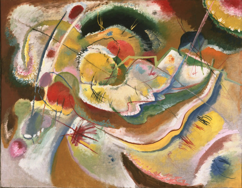 Kleine gele schilderij (improvisatie) - Vassily Kandinsky