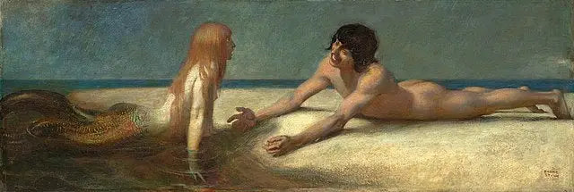 Reproduction du tableau « Petite sirène - Franz von stuck » par Alpha Reproduction en peinture à l’huile