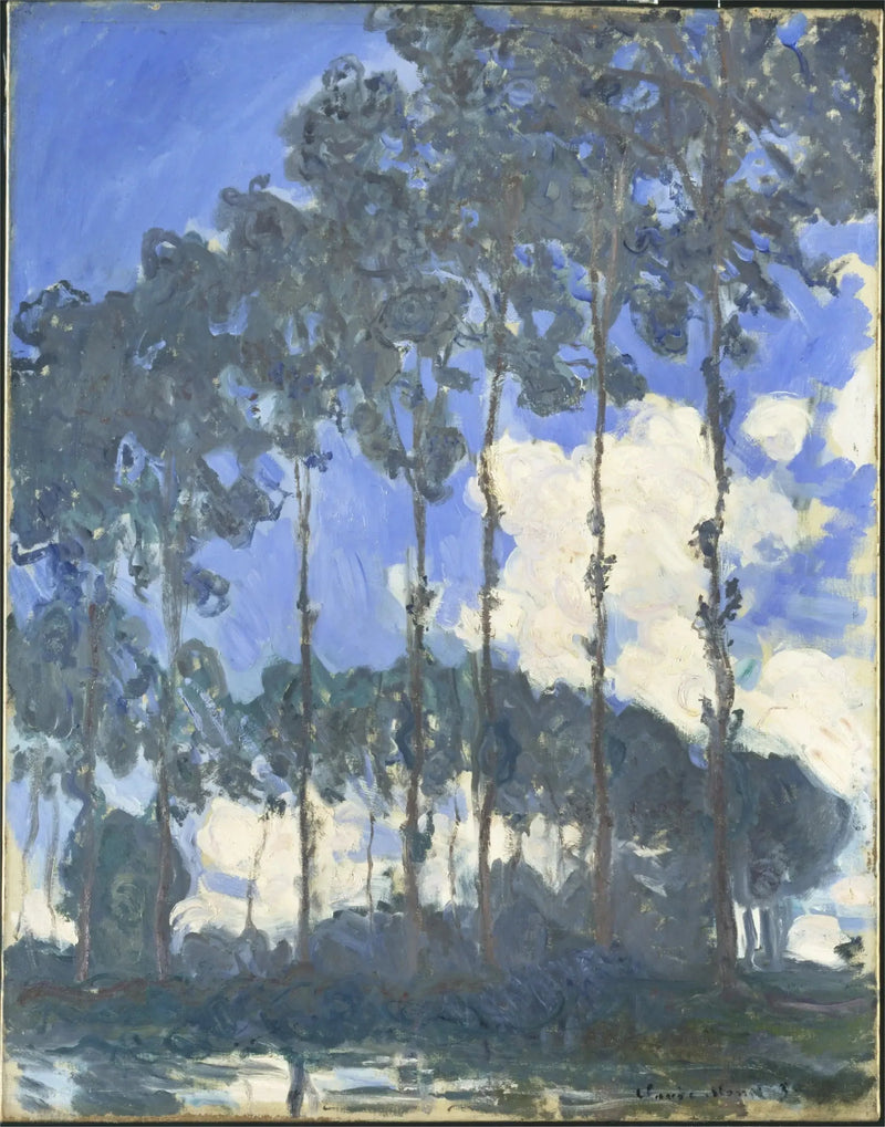 Populieren aan de oever van de Epte - Claude Monet