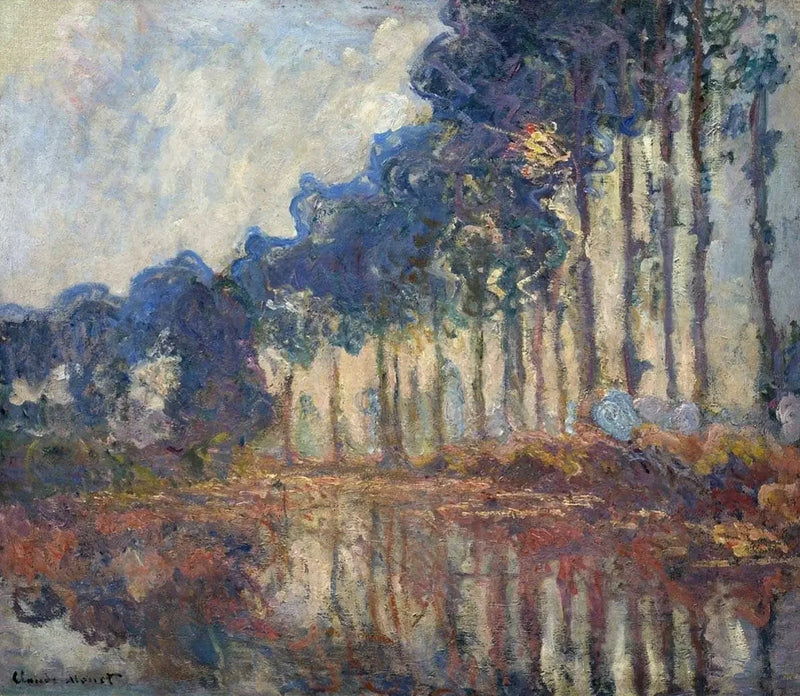 Les Peupliers, herfst W1311 - Claude Monet