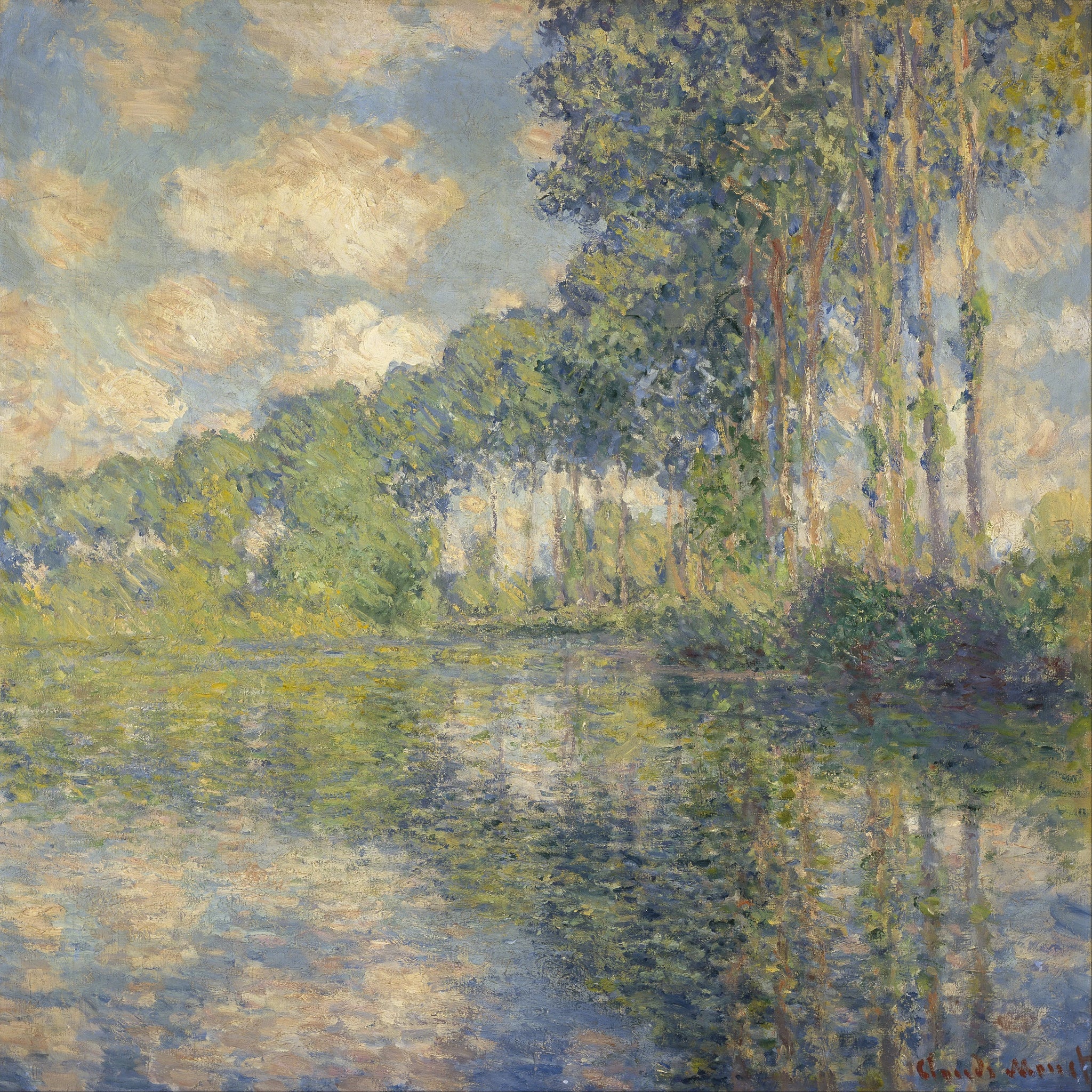 Peupliers sur les bords de l’Epte de Claude Monet, 1891 – National Galleries of Scotland NG 1651, Wildenstein 1310