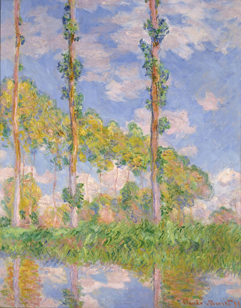Les Trois Arbres, zomer W1305 - Claude Monet