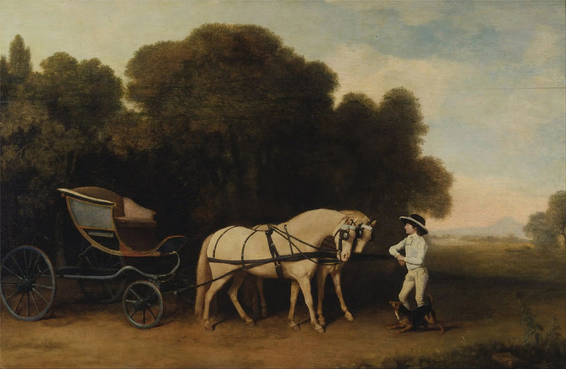 Phaéton met een paar crèmekleurige pony's en een staljongen - George Stubbs

Source:
Phaéton avec une paire de poneys crème et un garçon d'écurie - George Stubbs