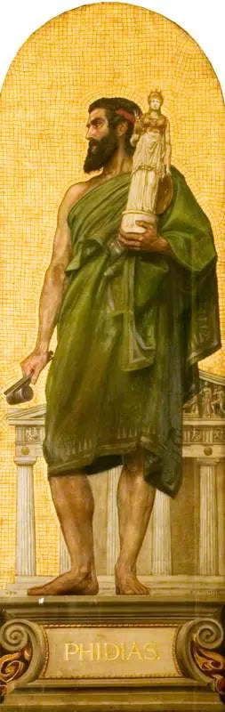 Phidias (ca. 480 v.Chr. – ca. 430 v.Chr.) (ontwerp van een mozaïek in het Victoria and Albert Museum) - Edward Poynter

Source:
Phidias (vers 480 avant JC – vers 430 avant JC) (conception d'une mosaïque au Victoria and Albert Museum) - Edward Poynter