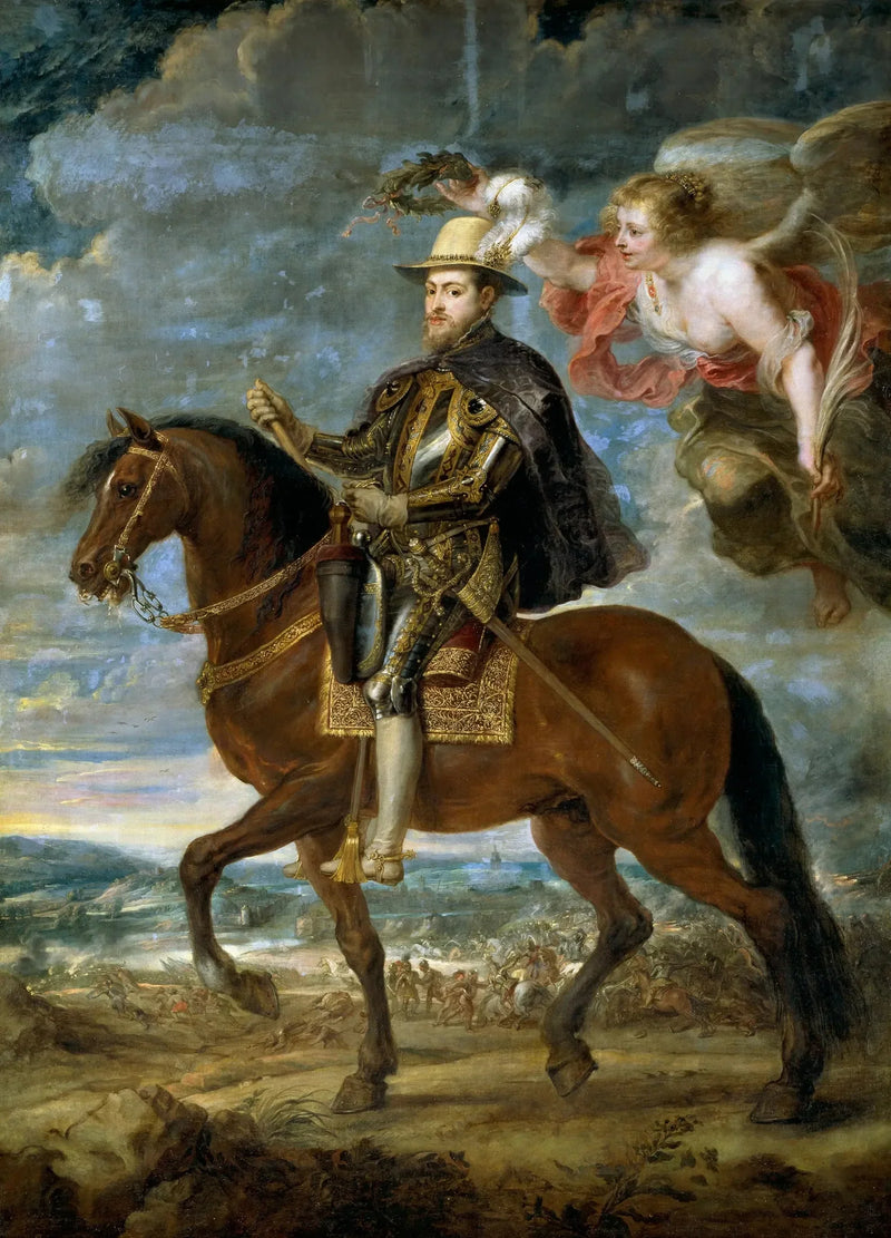 Filips II te paard - Peter Paul Rubens