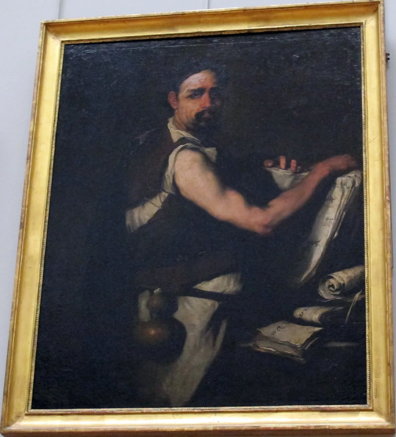 Filosoof met een waterfles aan de riem - Luca Giordano