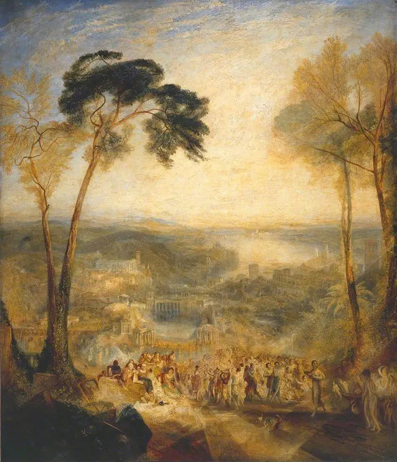 Phryne naar de openbare baden als Venus: Demosthenes bespot door Aeschines - J. M. W. Turner