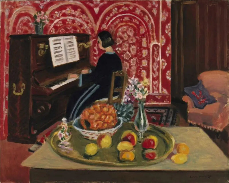 Pianist bij de stilleven - Henri Matisse