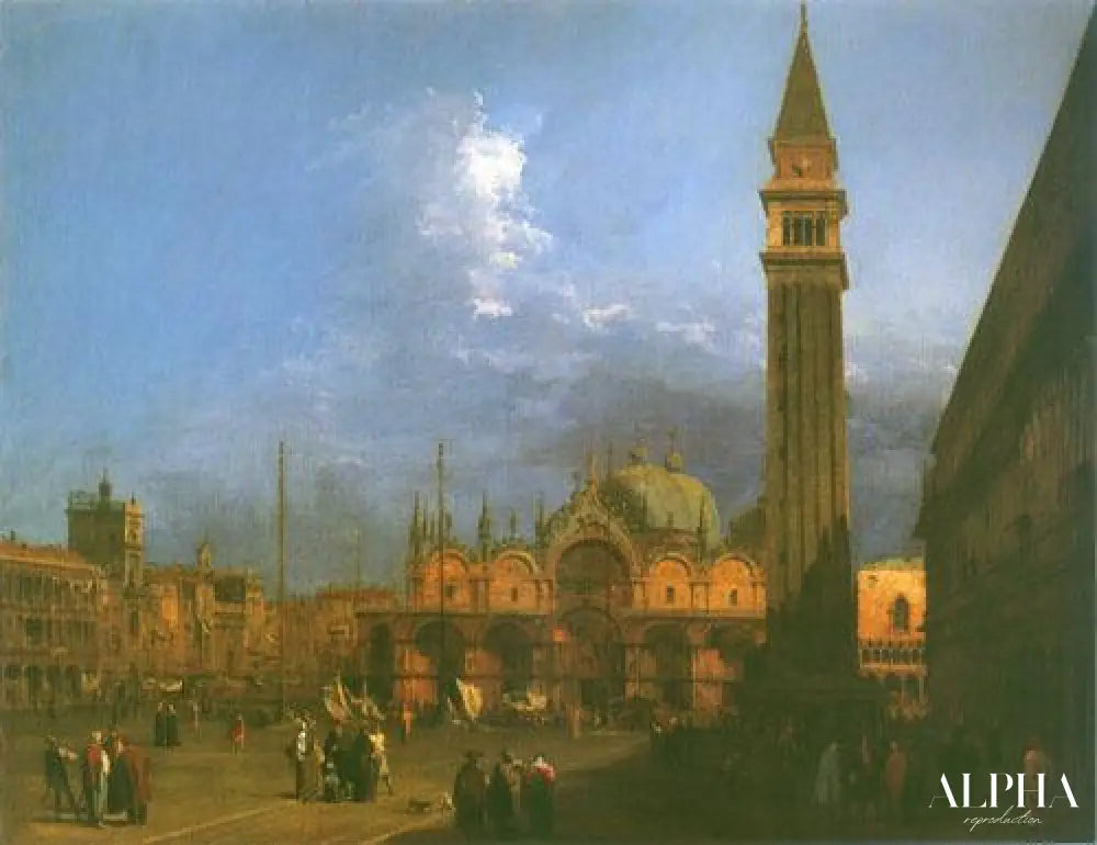 Piazza Saint Marco regardant vers l'est - Canal Giovanni Antonio - Reproductions de tableaux et peintures haut de gamme