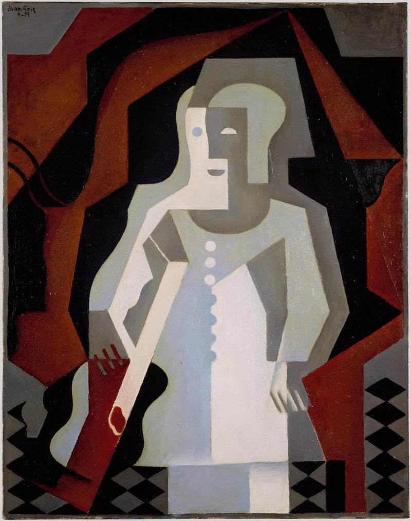 Pierrot met gitaar - Juan Gris