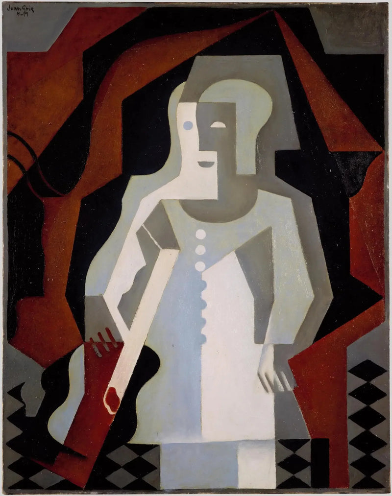 Pierrot met gitaar - Juan Gris