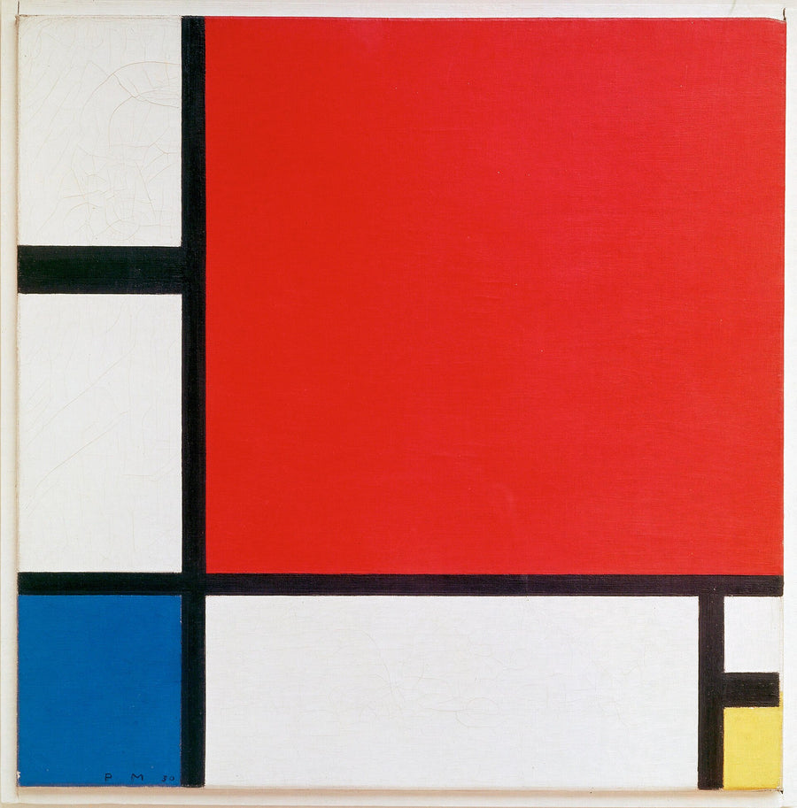 Composition avec rouge, bleu et jaune - Piet Mondrian