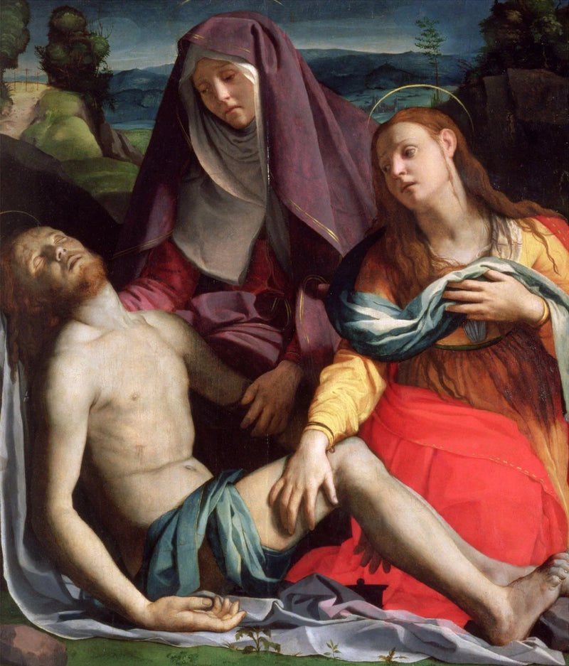 Piëta met Sint Maria Magdalena - Bronzino