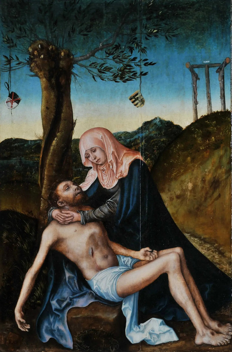 Piëta onder het Kruis - Lucas Cranach de Oudere