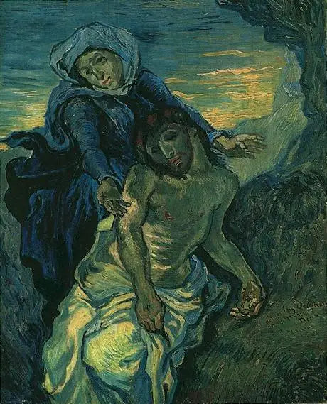Reproduction du tableau « Piété - Vincent van Gogh » par Alpha Reproduction en peinture à l’huile