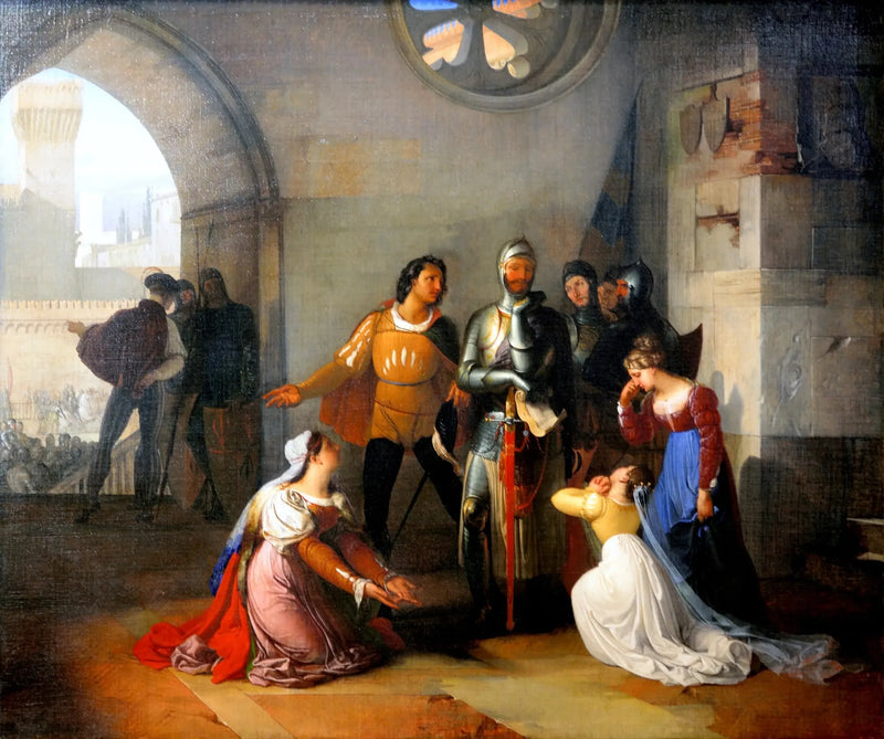 Pietro Rossi opgeroepen om het Venetiaanse leger te leiden. - Francesco Hayez

Source:
Pietro Rossi appelé à commander l'armée vénitienne. - Francesco Hayez