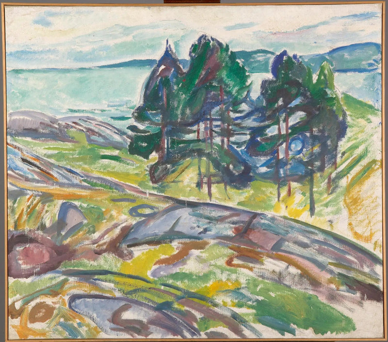 Pins dichtbij de zee - Edvard Munch