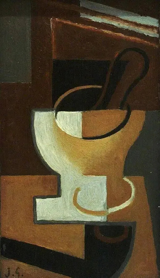 Pijp, bol en lepel - Juan Gris