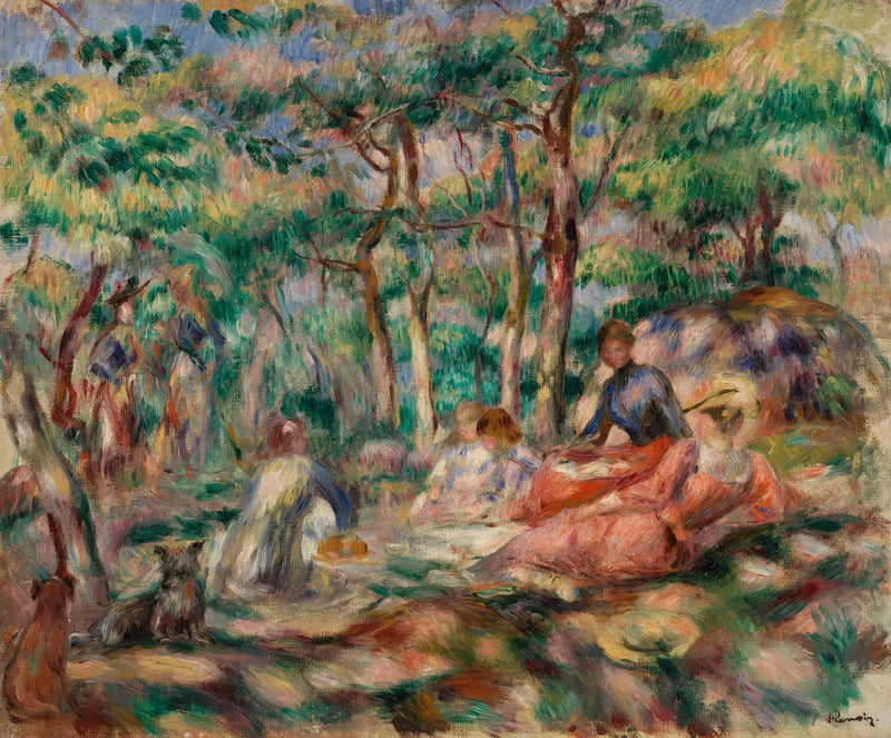 Picknick (De Lunch op het Gras) - Pierre-Auguste Renoir