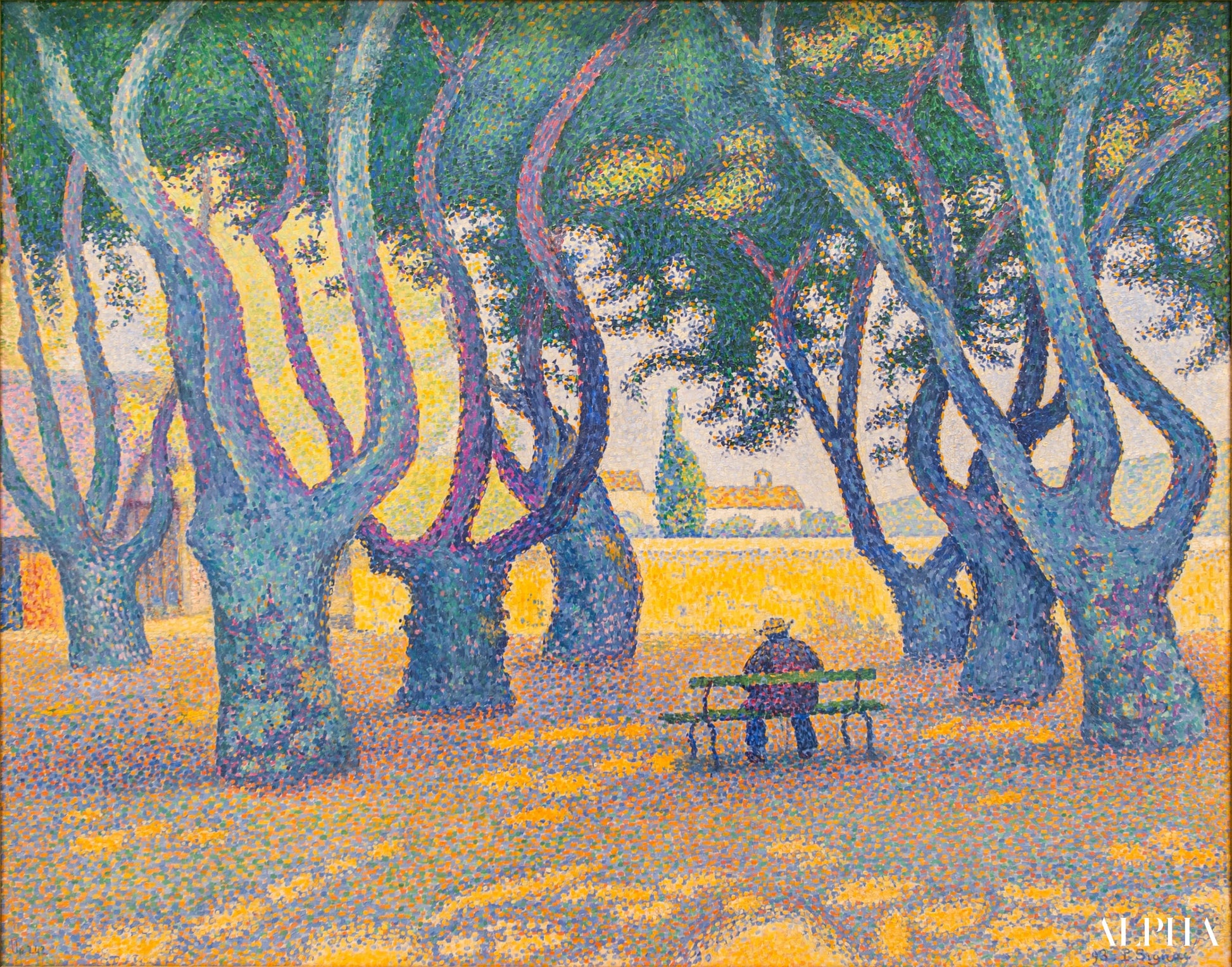 Place des Lices, St. Tropez - Paul Signac - Reproducties van schilderijen en hoogwaardige schilderkunst