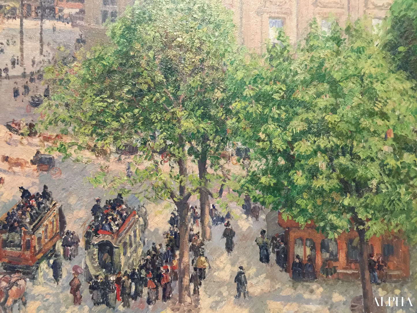 Plaats van het theater in Parijs - Camille Pissarro - Reproducties van schilderijen en hoogwaardige schilderijen