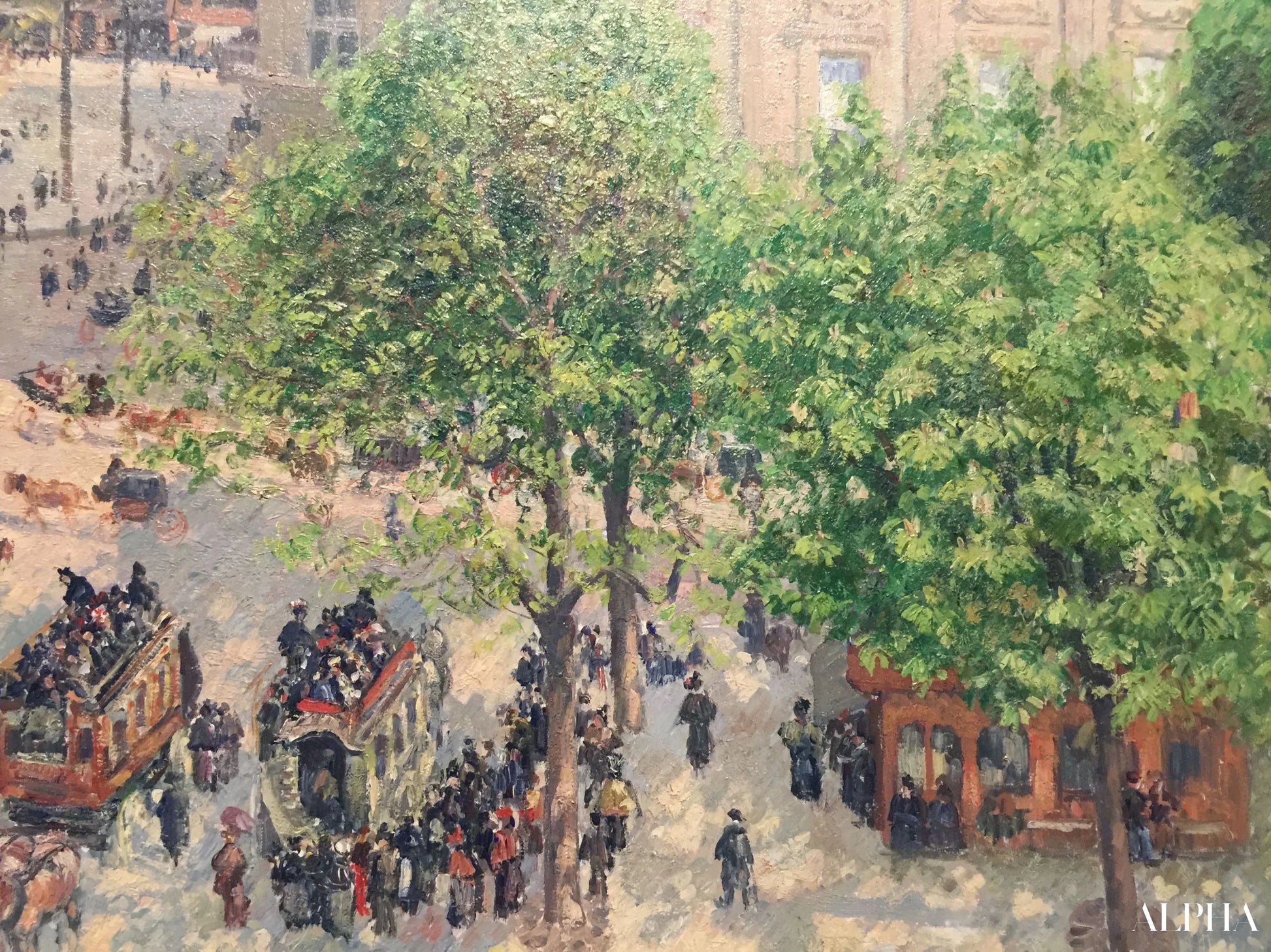 Plaats van het theater in Parijs - Camille Pissarro - Reproducties van schilderijen en hoogwaardige schilderijen