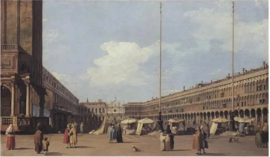 Place Saint-Marc, tegenover de kerk van San Geminiano - Canaletto

Source:
Place Saint-Marc, face à l'église de San Geminiano - Canaletto