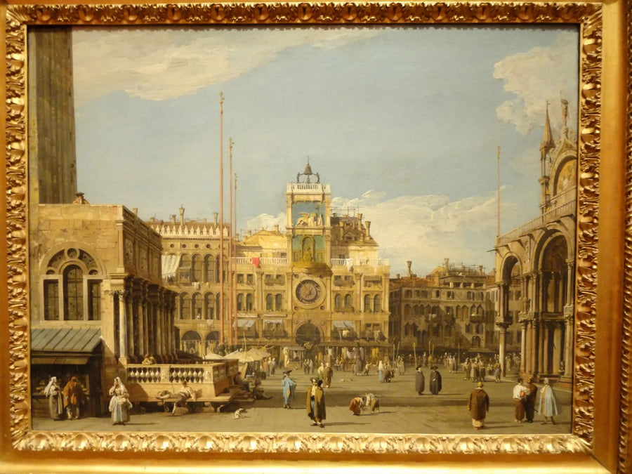 Place Saint-Marc : de toren van de klok - Canaletto

Source:
Place Saint-Marc : la tour de l'horloge - Canaletto