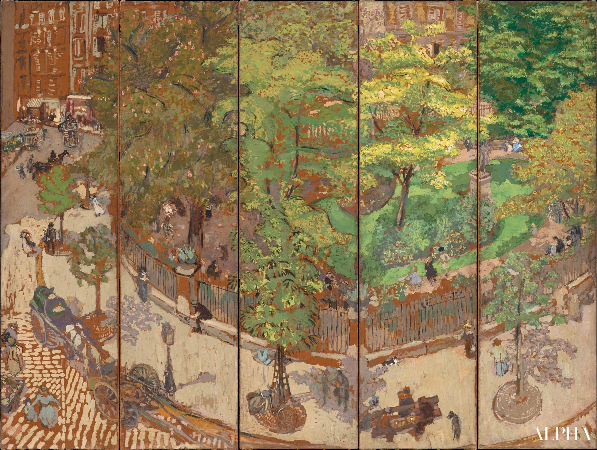 Plaats Vintimille - Édouard Vuillard - Reproducties van schilderijen en hoogwaardige schilderijen