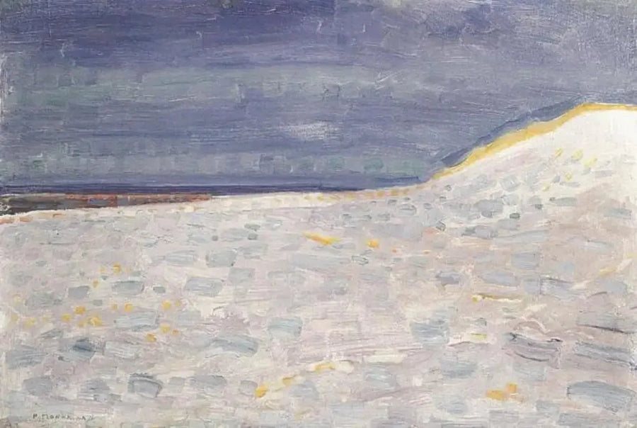 Strand met een pier in Domburg - Piet Mondrian
