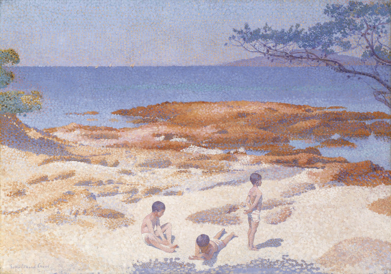 Strand van Cabasson (Baigne-Cul) - Henri-Edmond Cross