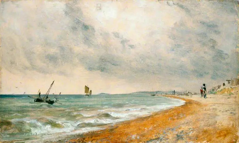 Hove-strand met vissersboten - John Constable