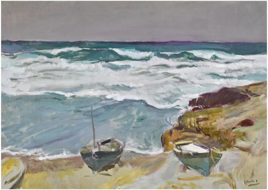 Strand van La Caleta, Malaga - Joaquín Sorolla