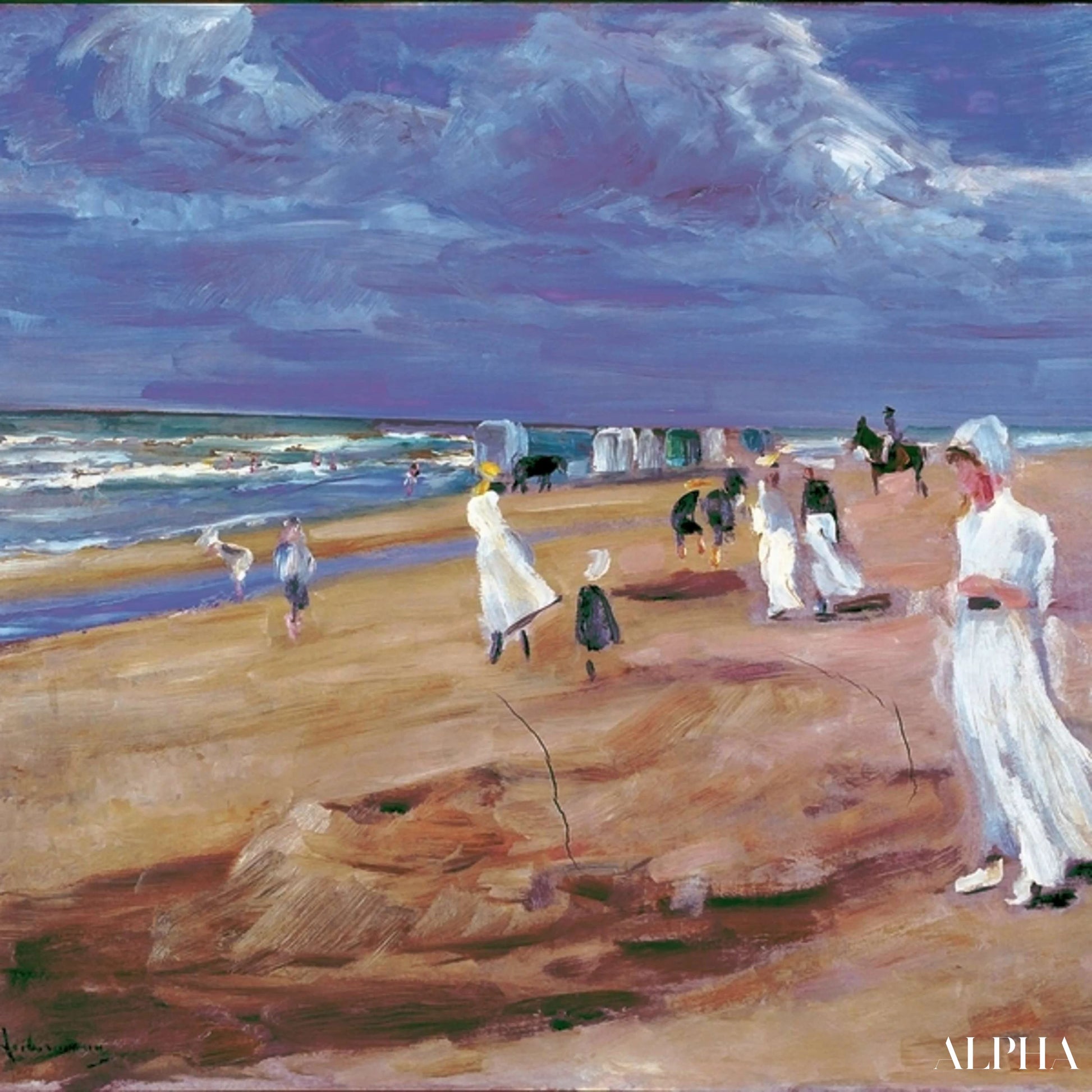 Noordwijk Strand - Max Liebermann - Hoogwaardige reproducties van schilderijen en doeken