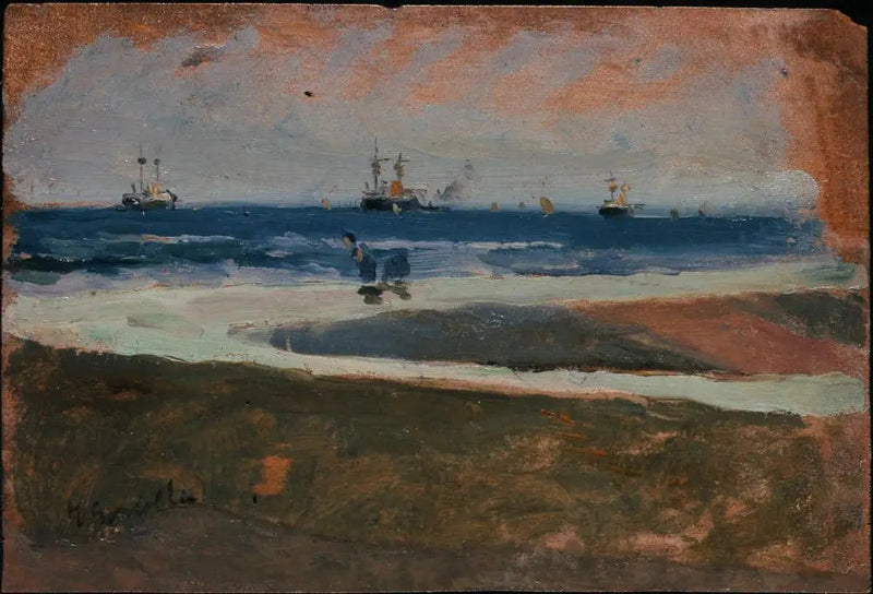 Strand van Valencia - Joaquín Sorolla